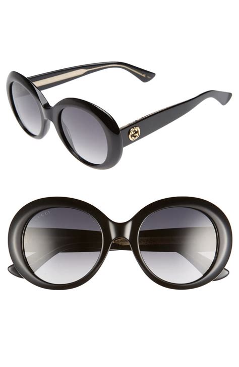 gucci 51mm gradient lens round sunglasses|john lewis Gucci sunglasses.